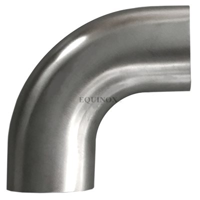 Elbow ornemental 90° 1 5 / 8" OD x 1 / 16" wall 240 grit outside SS304