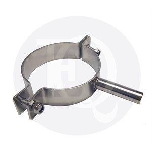 Sanitary DIN Pipe Hanger 4" SS304 with Base