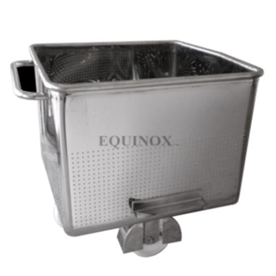 Sanitary Trolley Perforated 200L SS304 mirror finish
